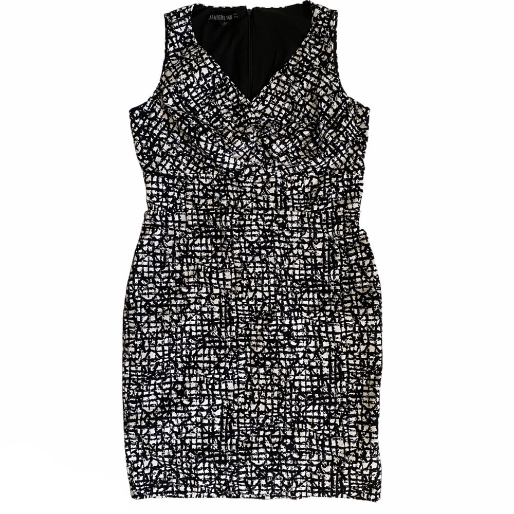 Lafayette 148 Aleema Mixed Media Mod Dress